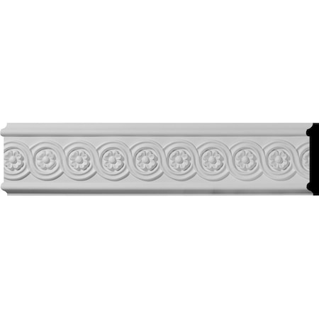 Ekena Millwork SAMPLE - 3 1/4"H x 5/8"P x 12"L Cole Running Coin Chair Rail Moulding SAMPLE-MLD03X00CO